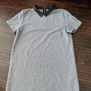 Zara black and white plaid dress 👗